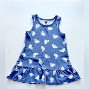 Tea Collection girls blue tank dress butterfly sleeveless summer party fun 2